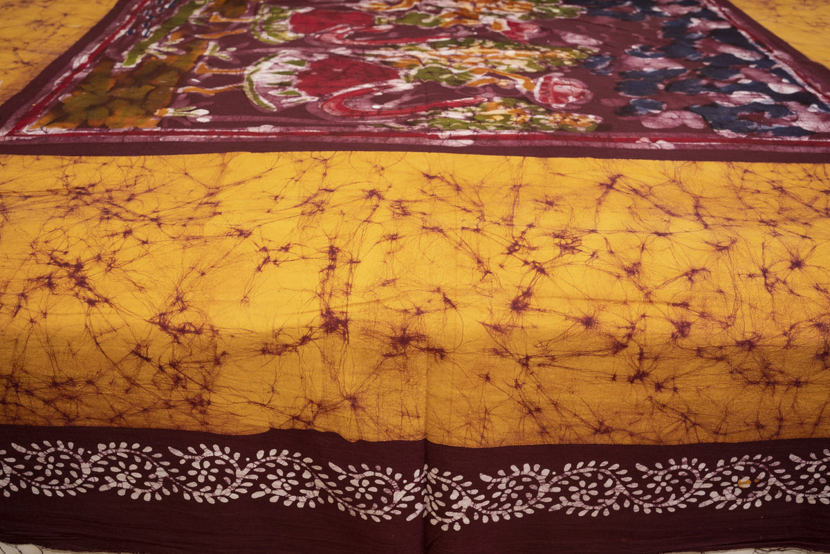 Cotton Handwork Batik Bedsheet ( Double)