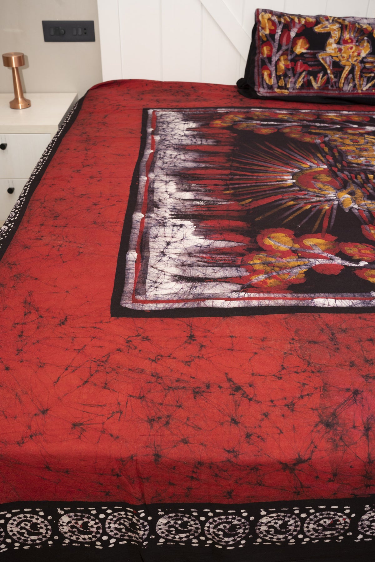 Cotton Handwork Batik Bedsheet (Double)