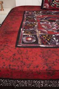 Cotton Handwork Batik Bedsheet (Double)