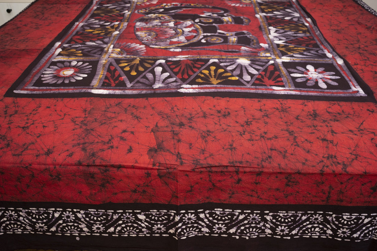 Cotton Handwork Batik Bedsheet (Double)