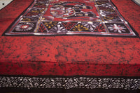 Cotton Handwork Batik Bedsheet (Double)