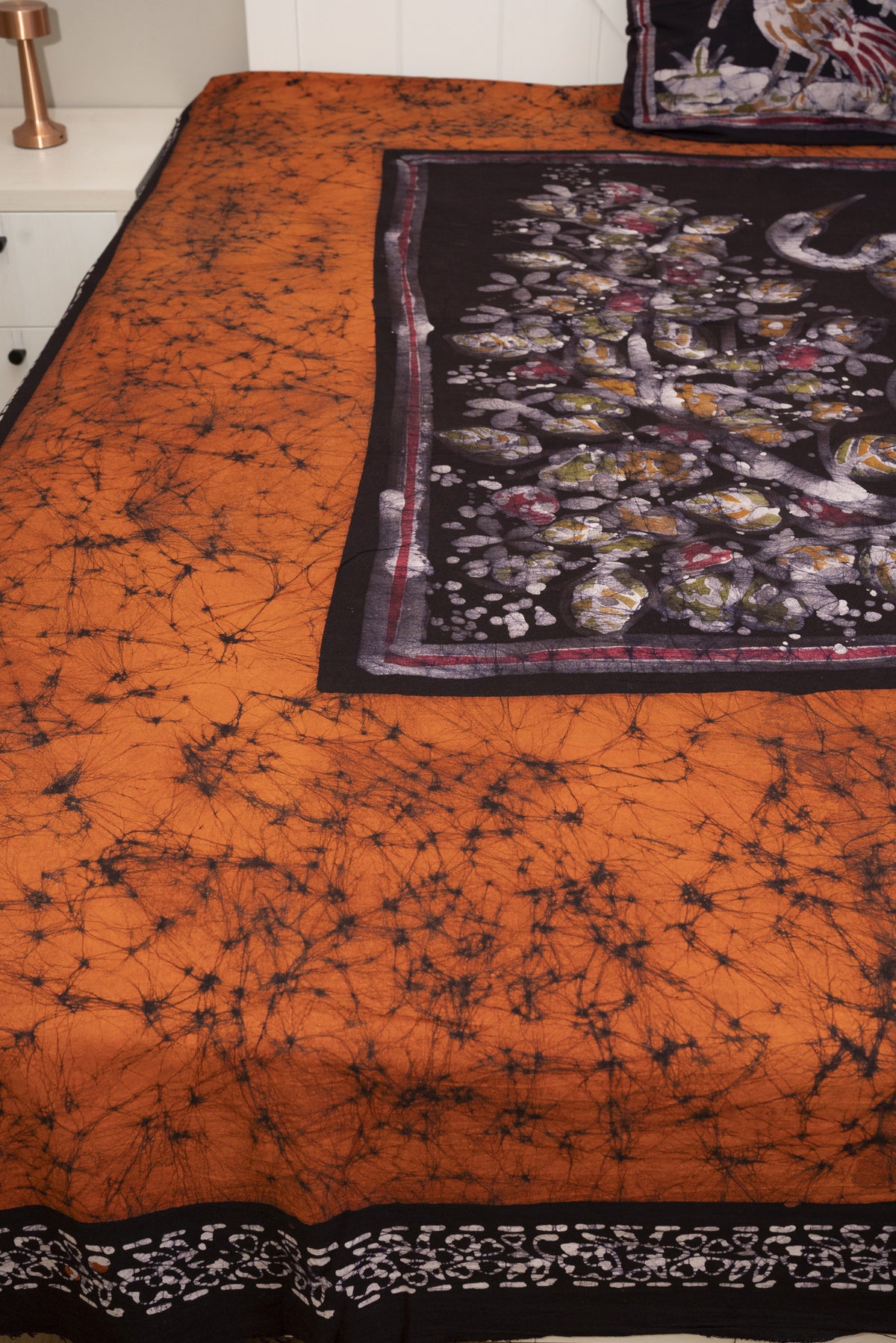 Cotton Handwork Batik Bedsheet (Double)