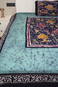 Cotton Handwork Batik Bedsheet (Double)