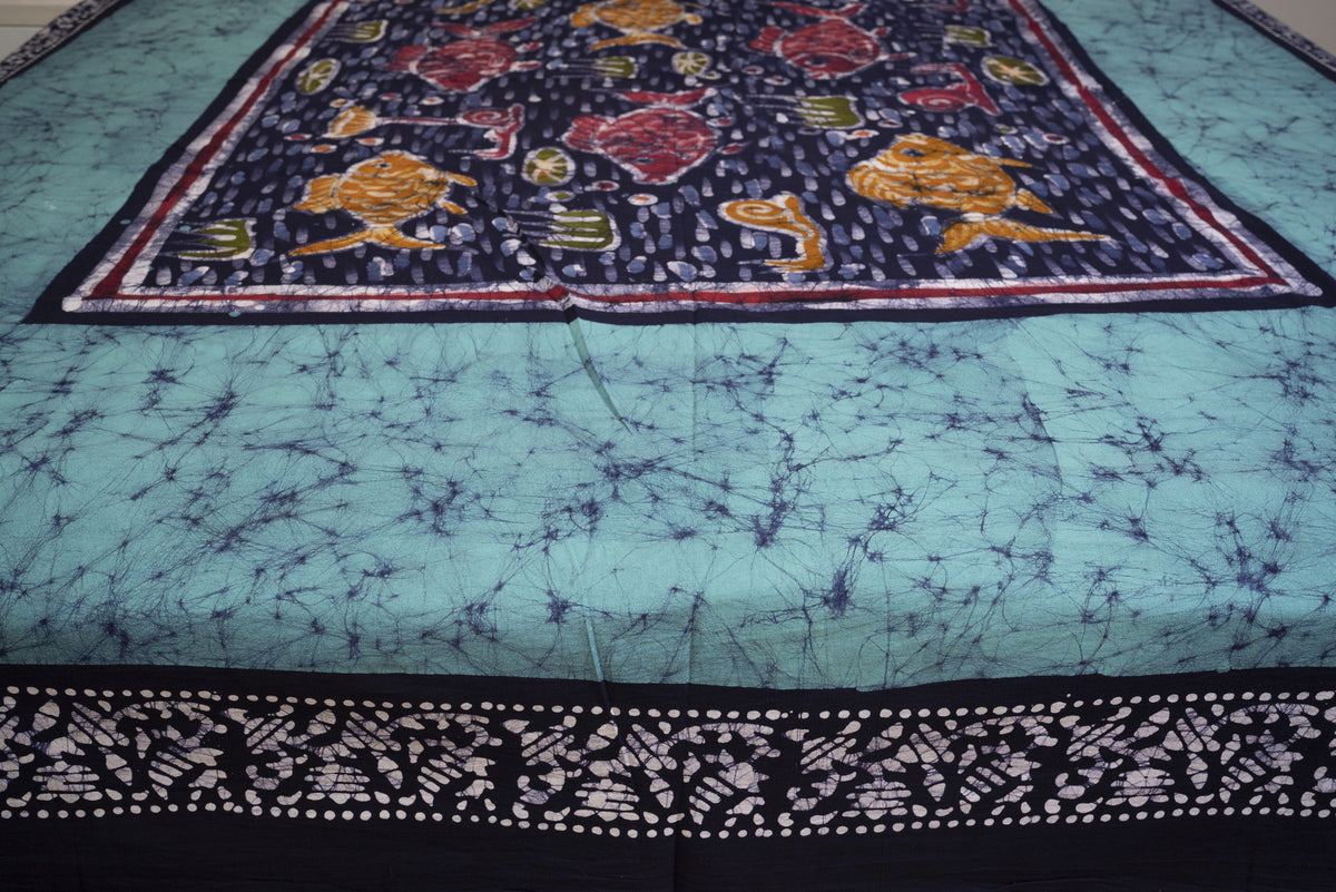 Cotton Handwork Batik Bedsheet (Double)
