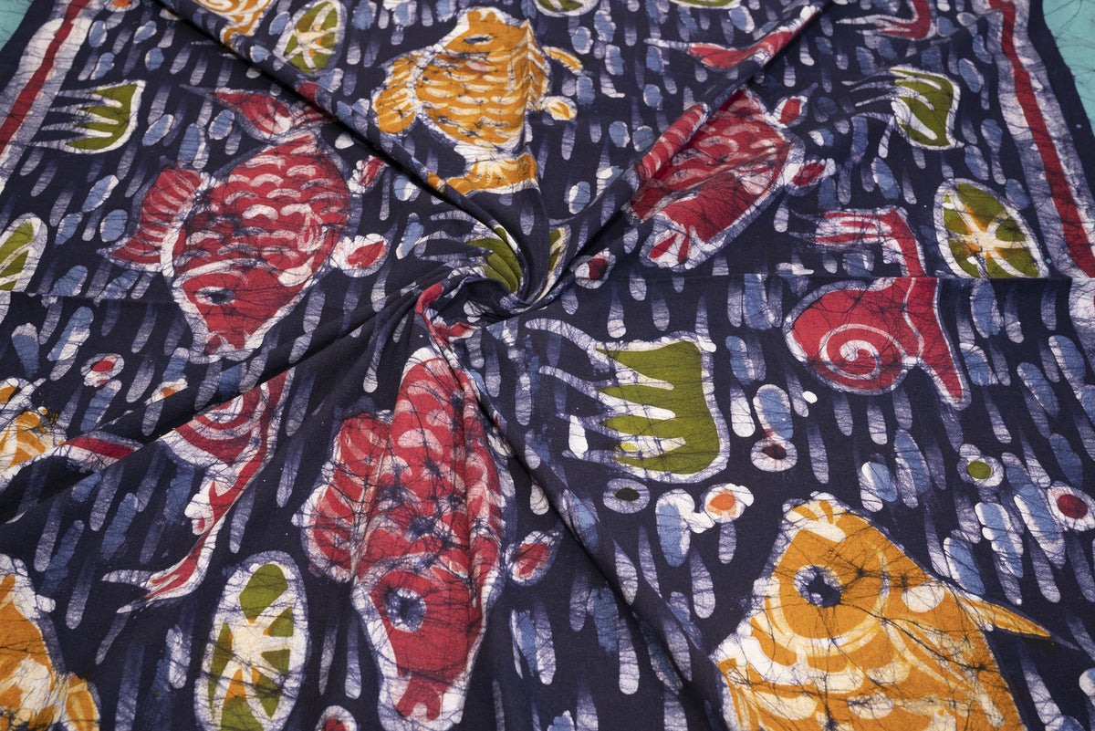 Cotton Handwork Batik Bedsheet (Double)