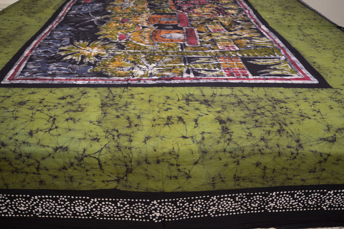 Cotton Handwork Batik Bedsheet (Double)