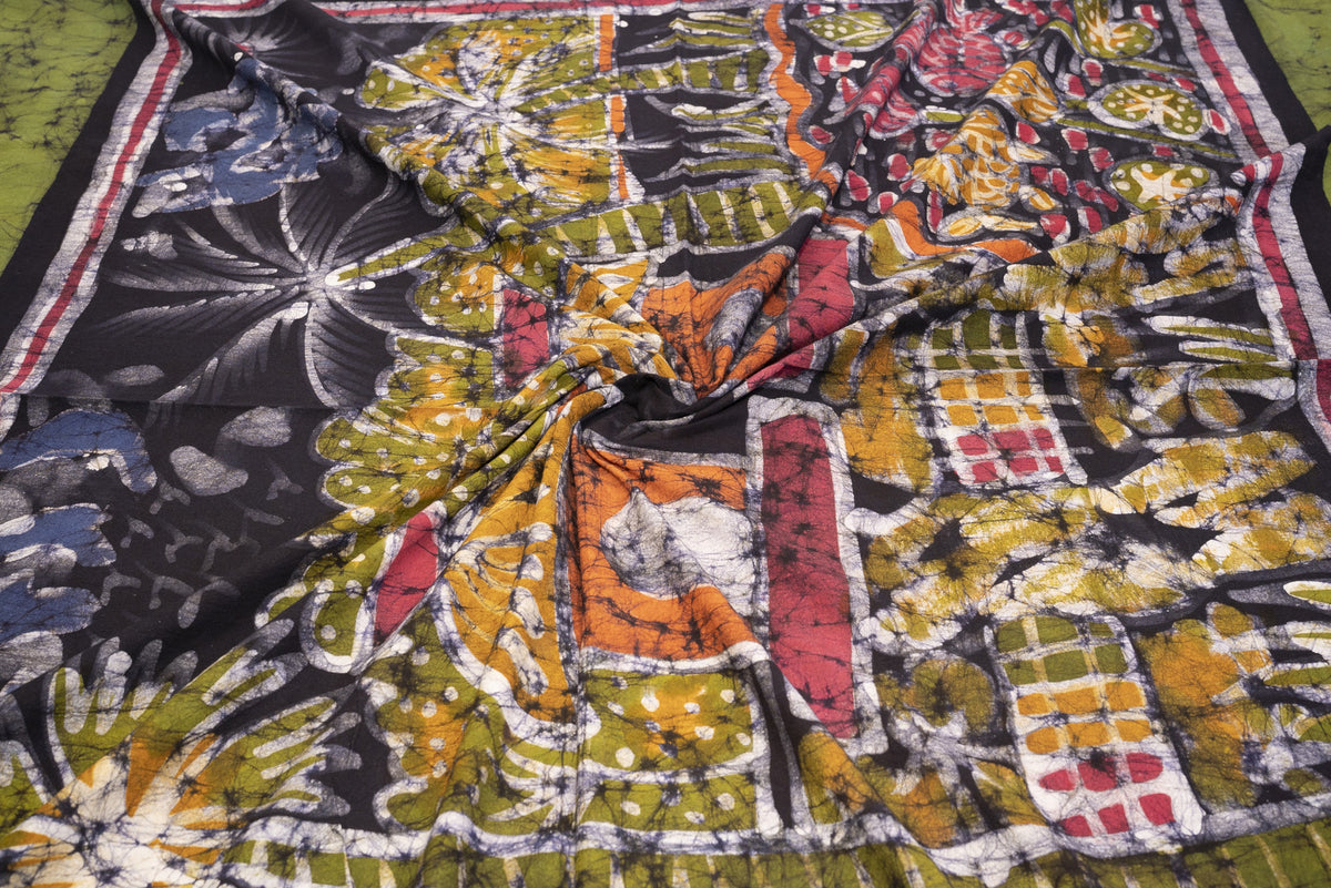 Cotton Handwork Batik Bedsheet (Double)