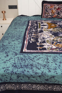 Cotton Handwork Batik Bedsheet (Double)