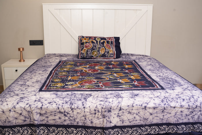 Cotton Handwork Batik Bedsheet (Double)