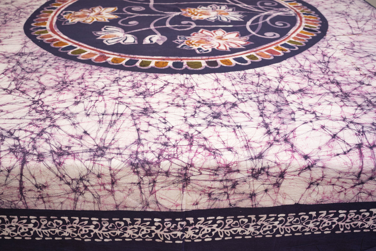 Cotton Handwork Batik Bedsheet (Double)