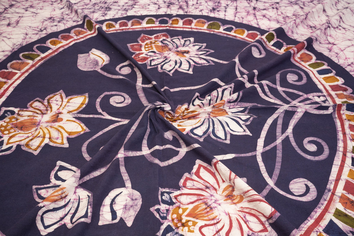 Cotton Handwork Batik Bedsheet (Double)