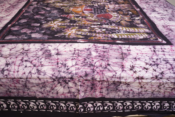 Cotton Handwork Batik Bedsheet (Double)