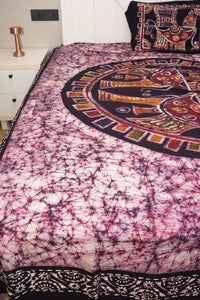 Cotton Handwork Batik Bedsheet (Double)