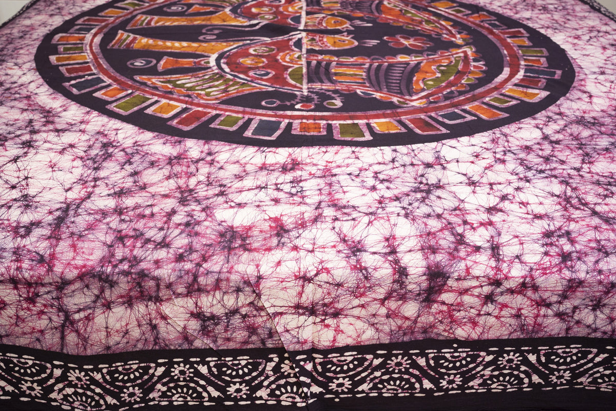 Cotton Handwork Batik Bedsheet (Double)
