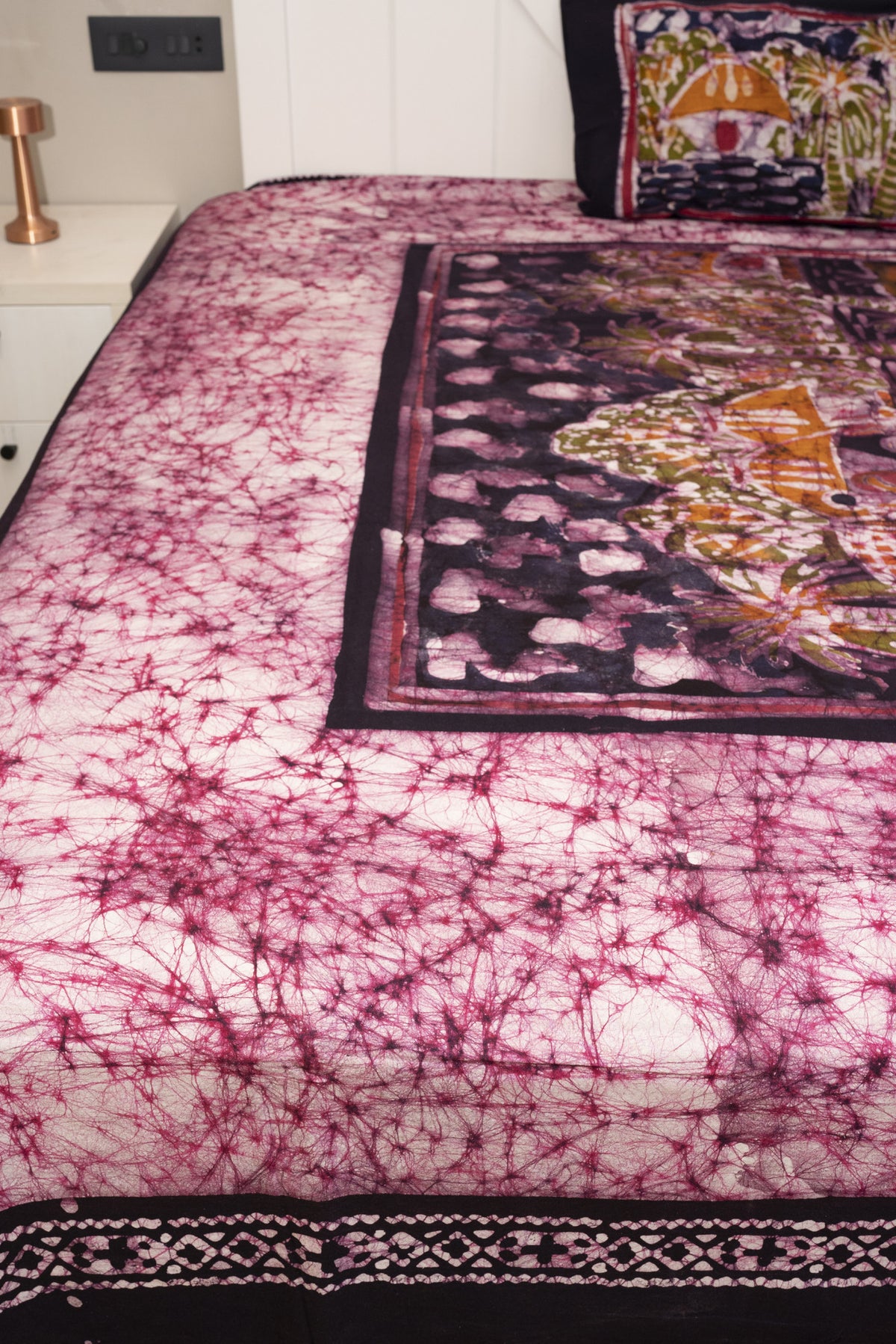 Cotton Handwork Batik Bedsheet (Double)