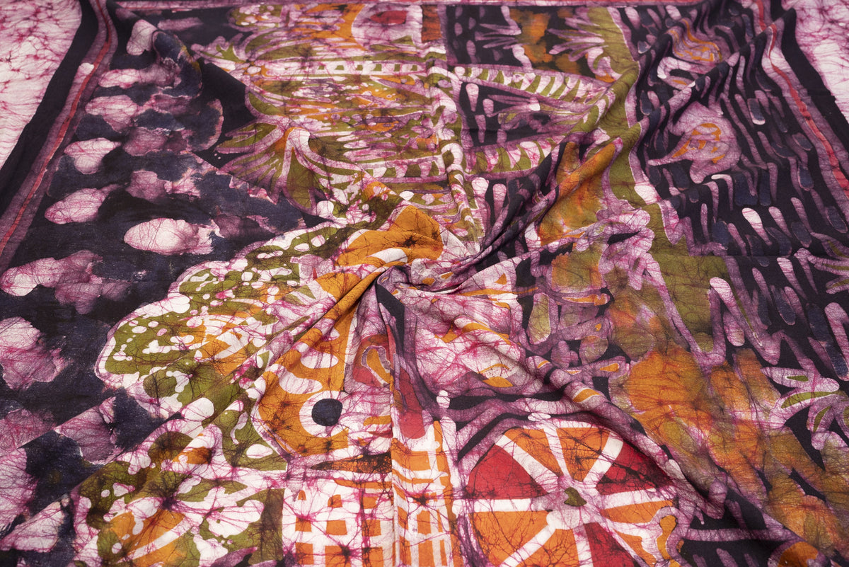 Cotton Handwork Batik Bedsheet (Double)