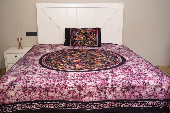 Cotton Handwork Batik Bedsheet (Double)