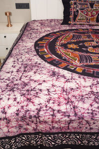Cotton Handwork Batik Bedsheet (Double)
