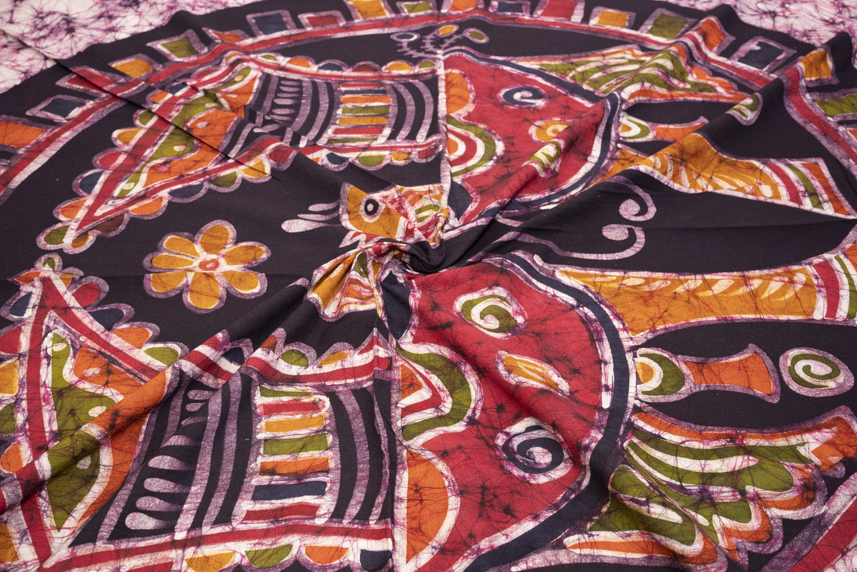 Cotton Handwork Batik Bedsheet (Double)