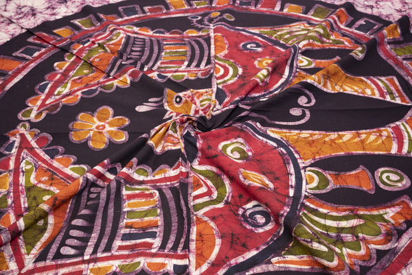 Cotton Handwork Batik Bedsheet (Double)