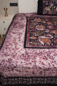 Cotton Handwork Batik Bedsheet (Double)