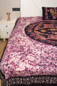 Cotton Handwork Batik Bedsheet (Double)