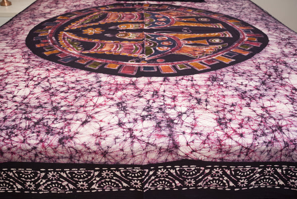 Cotton Handwork Batik Bedsheet (Double)