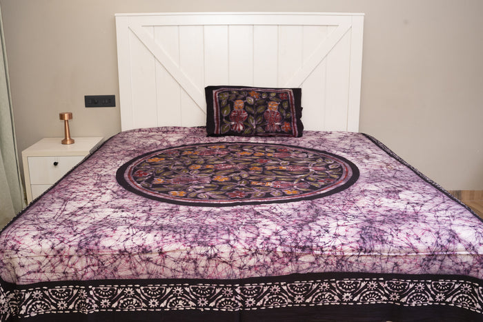 Cotton Handwork Batik Bedsheet (Double)