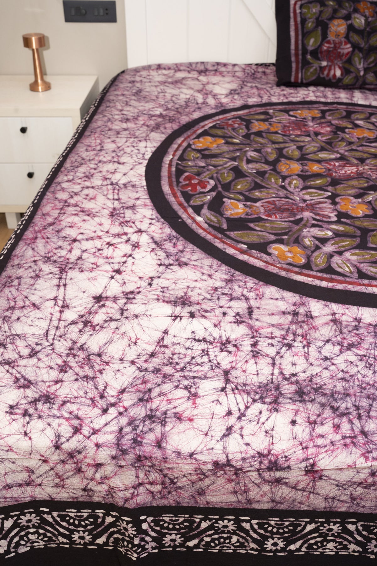 Cotton Handwork Batik Bedsheet (Double)