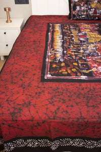 Cotton Handwork Batik Bedsheet (Double)