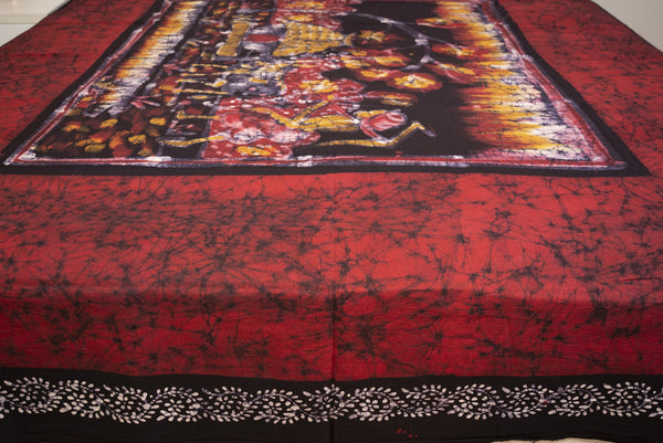 Cotton Handwork Batik Bedsheet (Double)