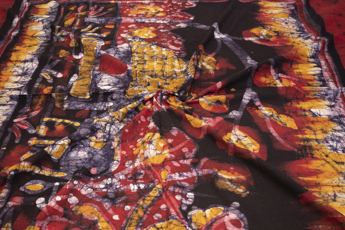 Cotton Handwork Batik Bedsheet (Double)