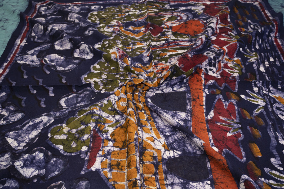 Cotton Handwork Batik Bedsheet (Double)