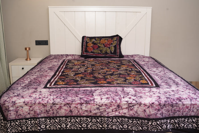 Cotton Handwork Batik Bedsheet (Double)