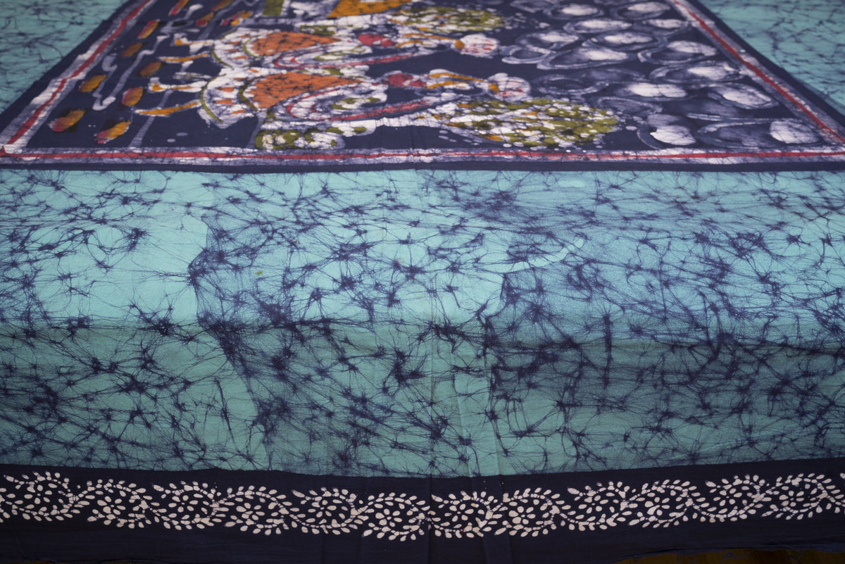 Cotton Handwork Batik Bedsheet (Double)