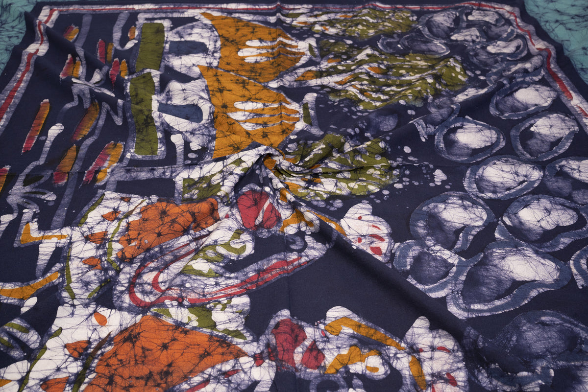 Cotton Handwork Batik Bedsheet (Double)