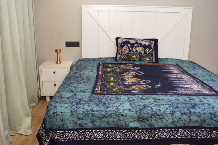 Cotton Handwork Batik Bedsheet (Double)