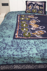 Cotton Handwork Batik Bedsheet (Double)