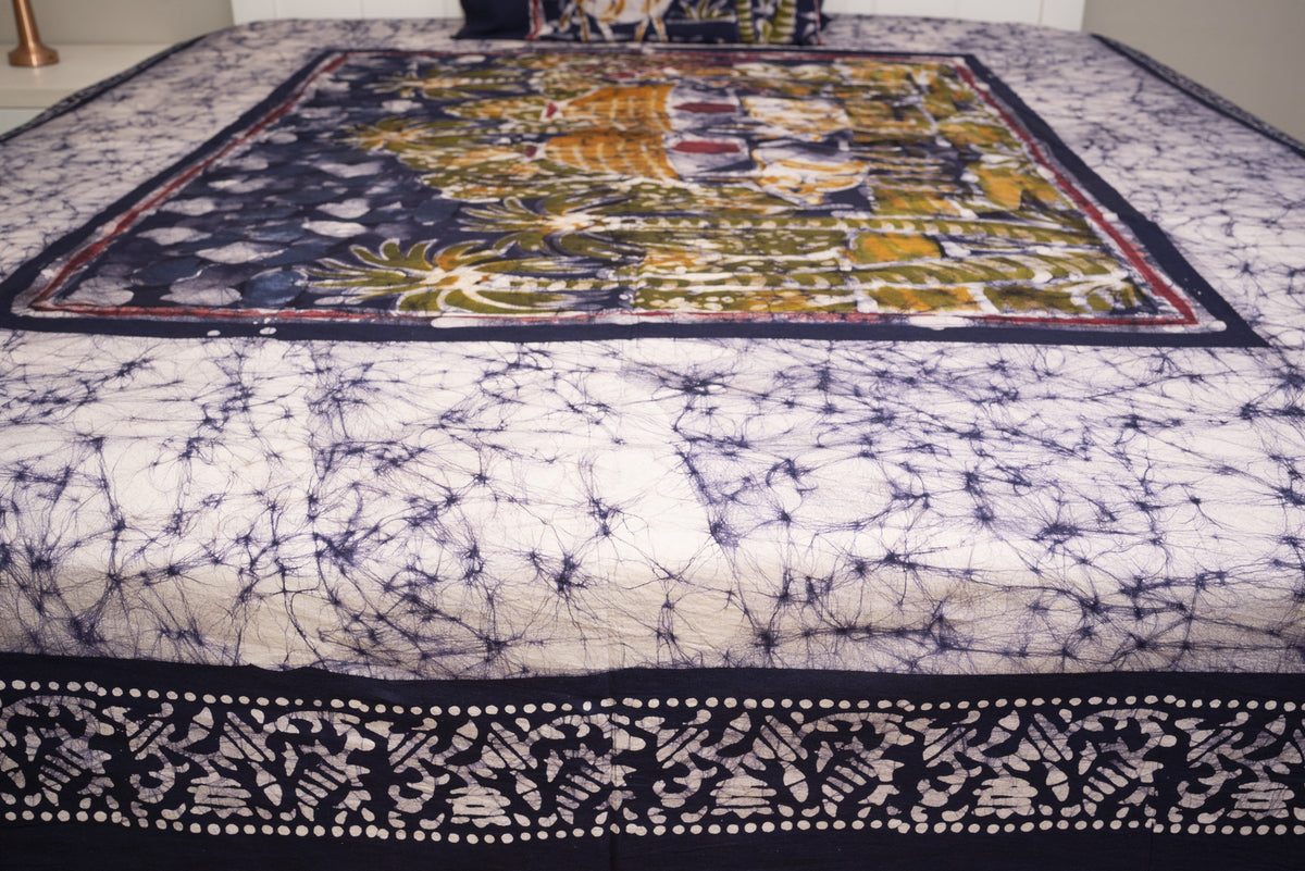 Cotton Handwork Batik Bedsheet (Double)