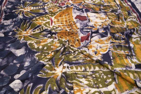 Cotton Handwork Batik Bedsheet (Double)