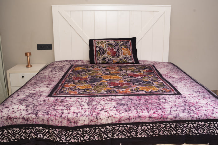 Cotton Handwork Batik Bedsheet (Double)