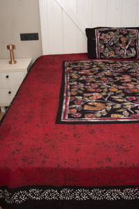 Cotton Handwork Batik Bedsheet (Double)