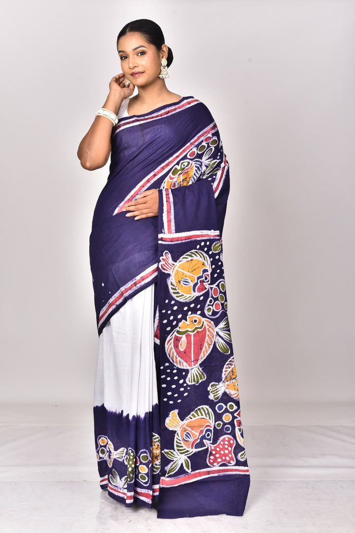 COTTON HANDBATIK SAREE