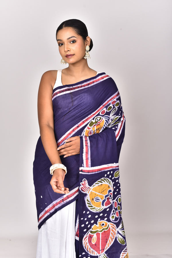 COTTON HANDBATIK SAREE