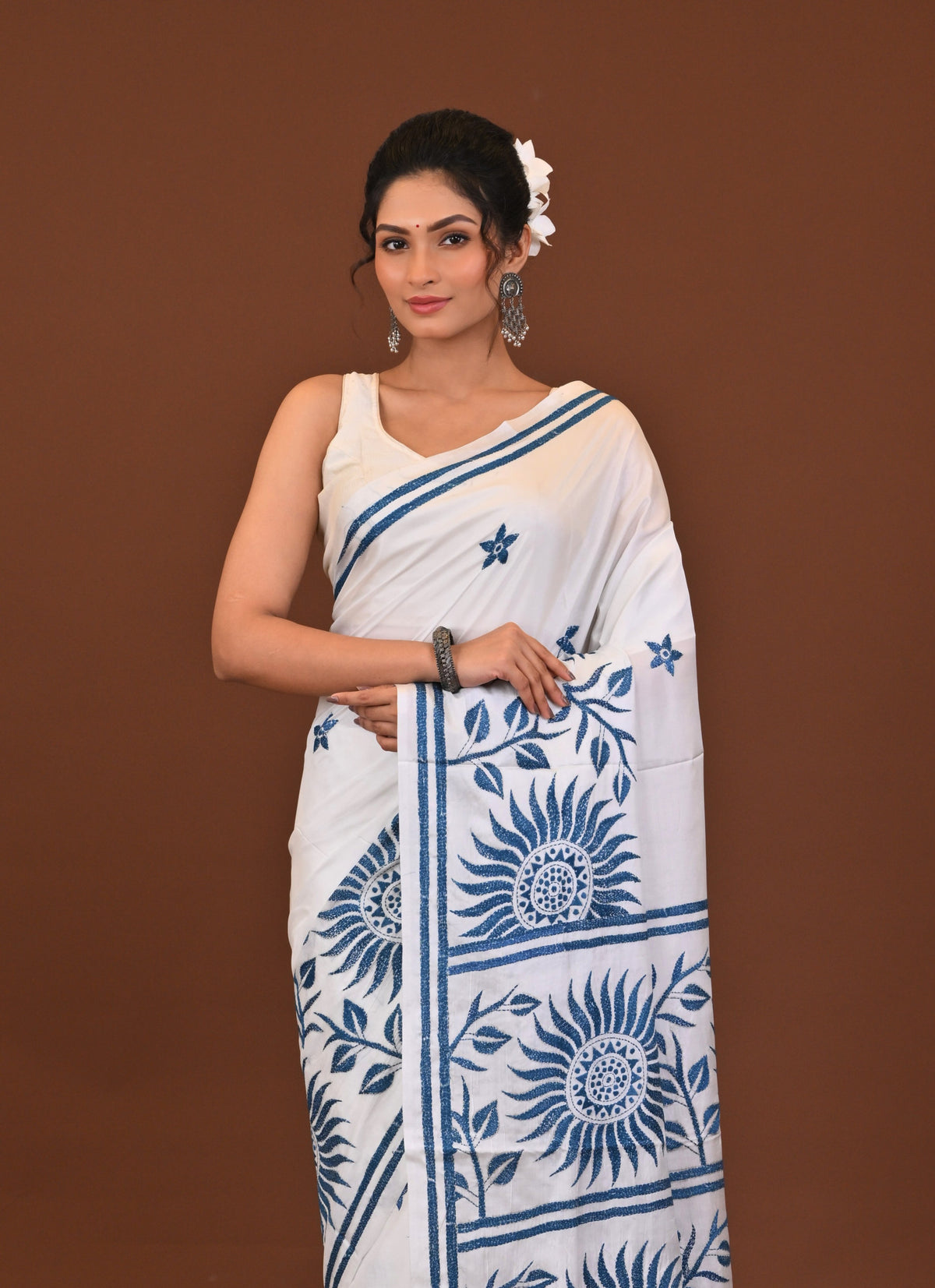 Blended Silk Kantha Saree