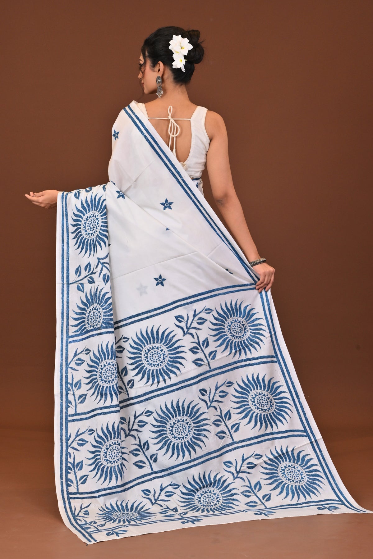 Blended Silk Kantha Saree