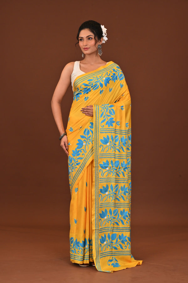 Blended Silk Kantha Saree