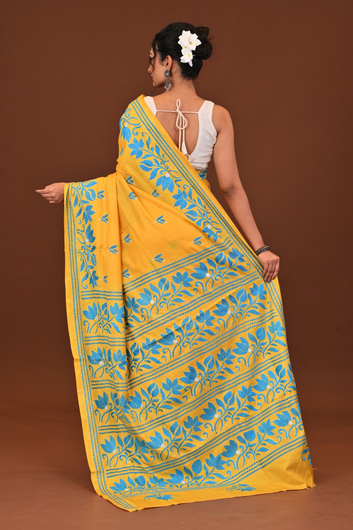 Blended Silk Kantha Saree