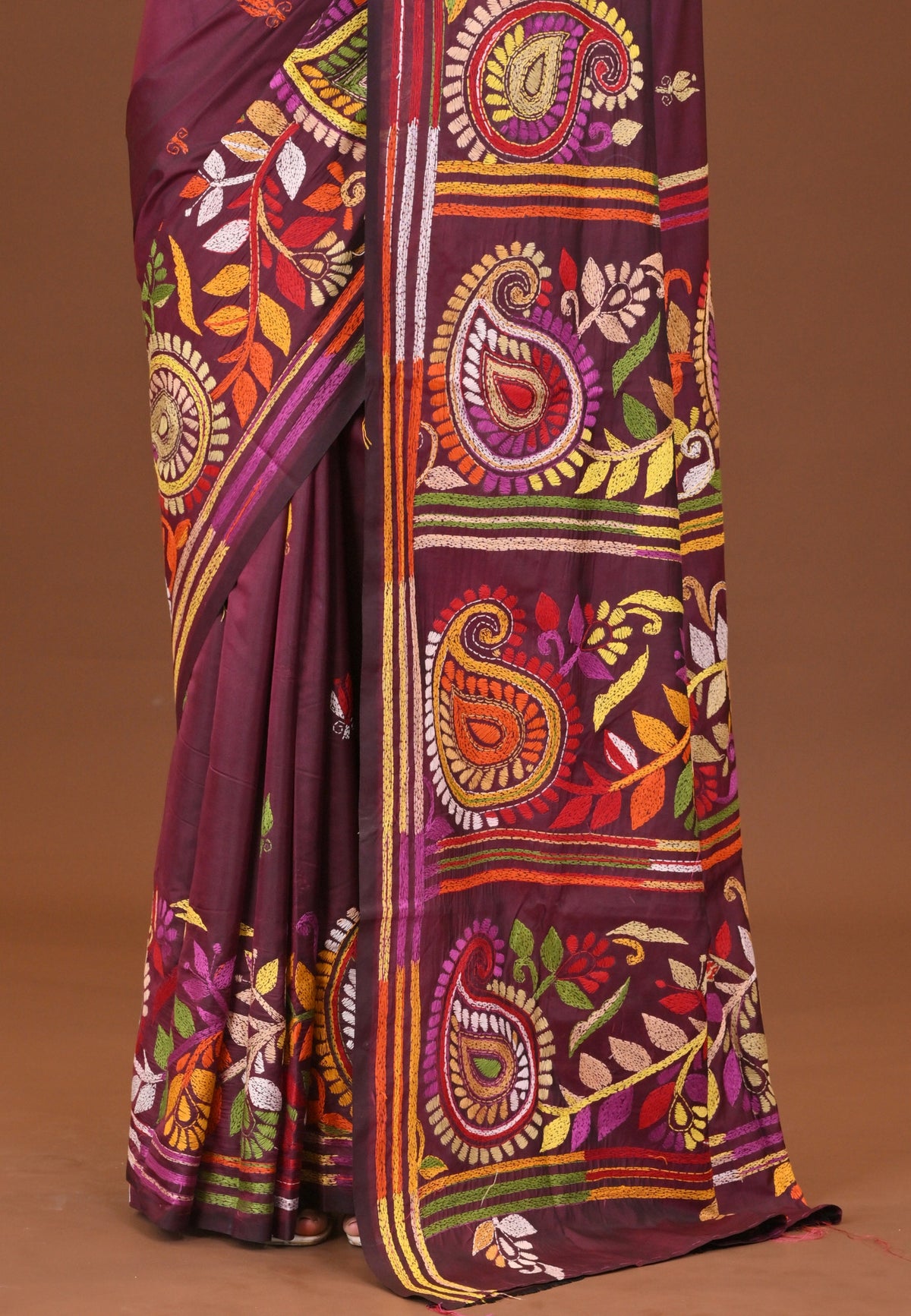 Blended Silk Kantha Saree