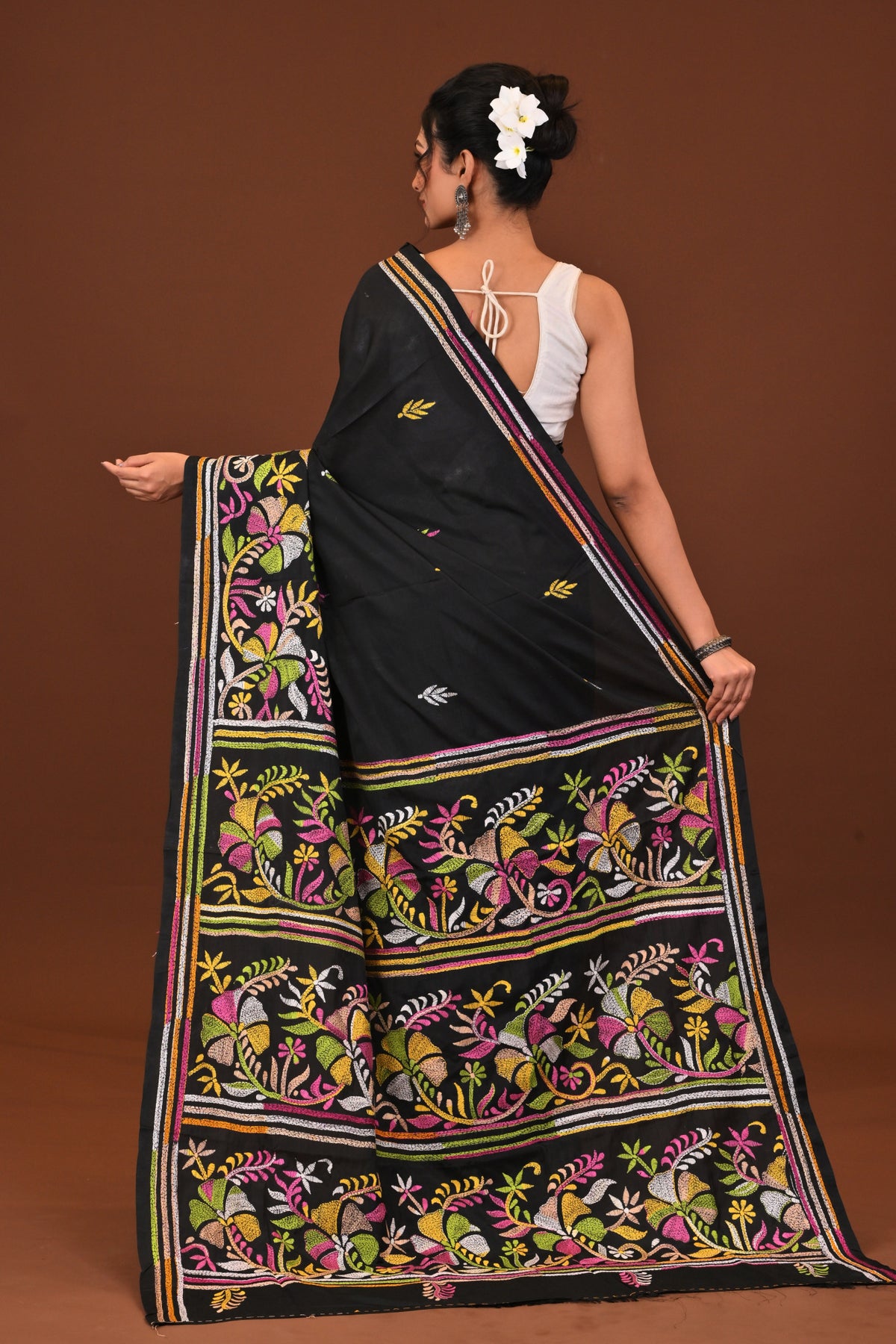 Blended Silk Kantha Saree